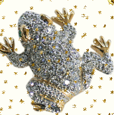 Gif animé bijoux broche grenouille